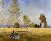 克劳德 莫奈 : Meadow at Bezons